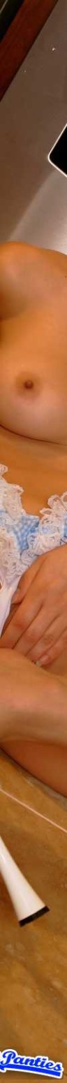 Daisy white panties in the kitchen #72637235
