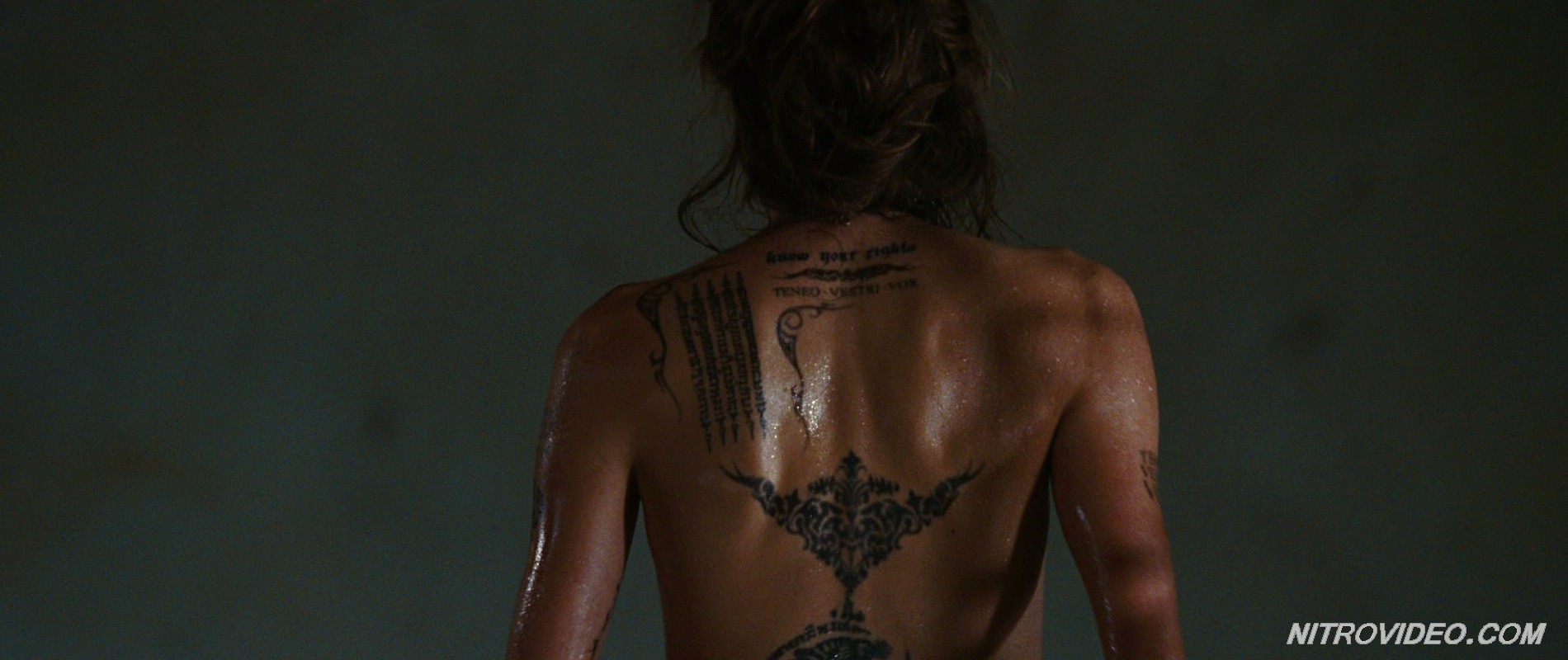 Angelina Jolie exposing her hot tattooed body #70256245