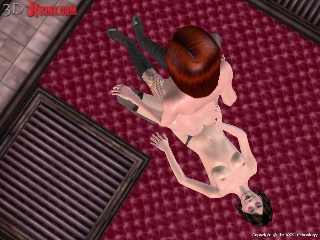 Hot BDSM sex action created in virtual fetish 3d sex game! #69585298