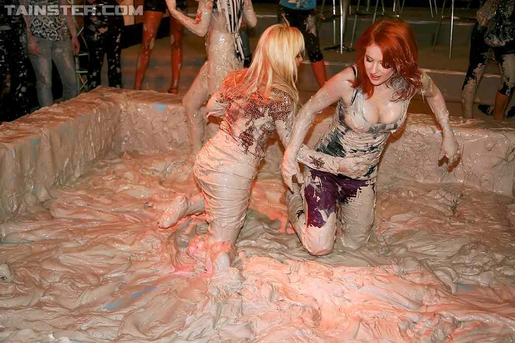 Babes wrestling in the mud #73240549