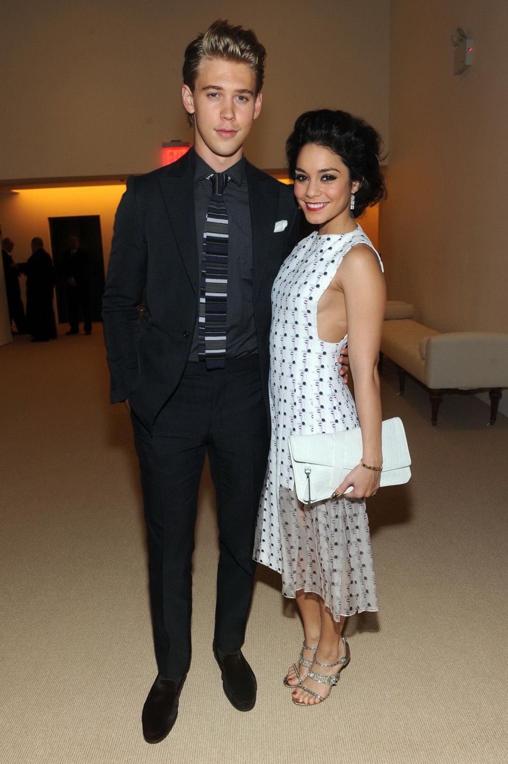 Vanessa Hudgens braless showing side boob at CFDA and Vogue 2013 Fashion Fund Fi #75213062