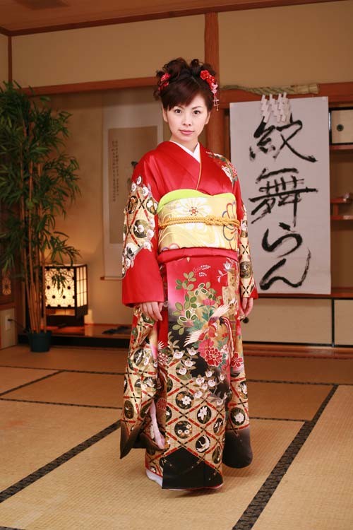ノンヌードのかわいい日本の芸者の着物姿
 #69896035