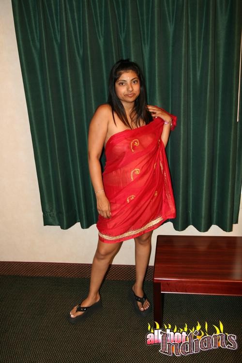 Chubby Indian girl showing her tits #75539772