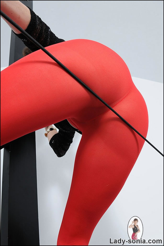 Red pantyhosed leggy mature british dominatrix #70414508