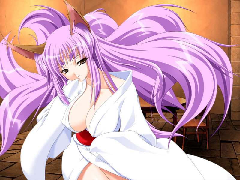 Schöne große Brüste auf verrückten Anime-Kostüm Dessous Modelle
 #69697143