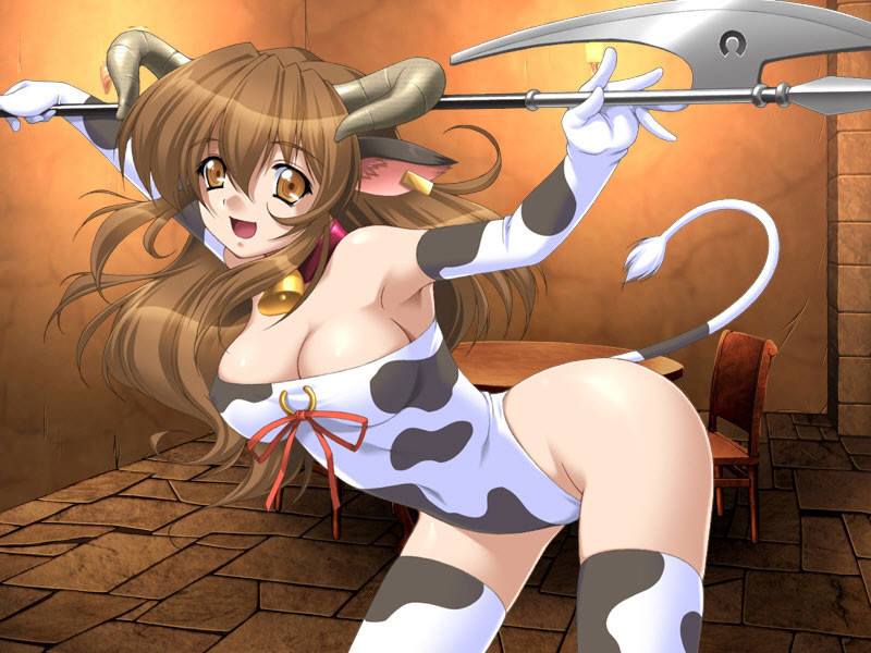 Schöne große Brüste auf verrückten Anime-Kostüm Dessous Modelle
 #69697164