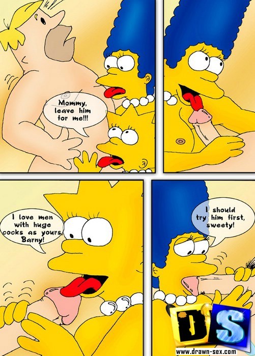 Los Simpsons y los Picapiedra en un cúmulo de sexo salvaje
 #69393150