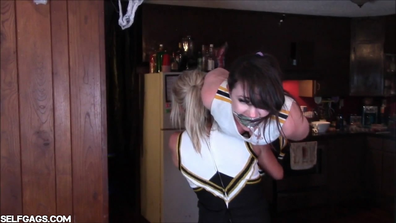 Cheerleader feud gone wild with bondage spanking and ots carry #74613793