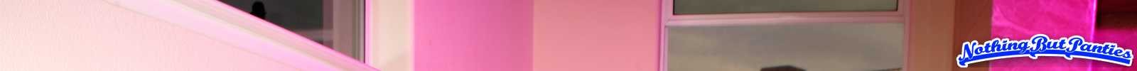 Peachez pink satin panties topless #72635610