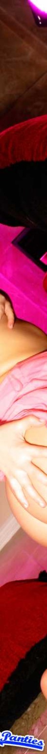 Peachez pink satin panties topless #72635658