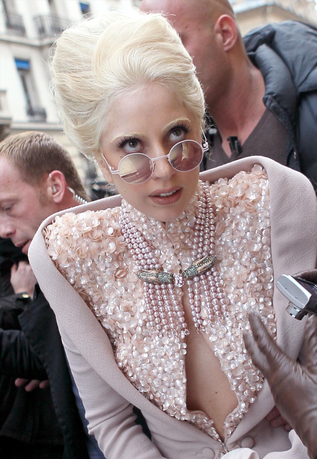 Lady Gaga showing off her boobs  ass on the streets of Paris #75323246