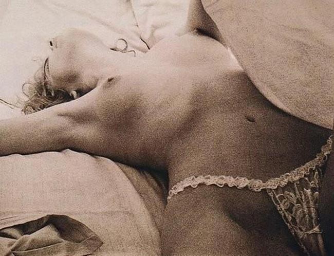 Famous celebrity actress Sharon Stone shows hot nude boobs #75431719