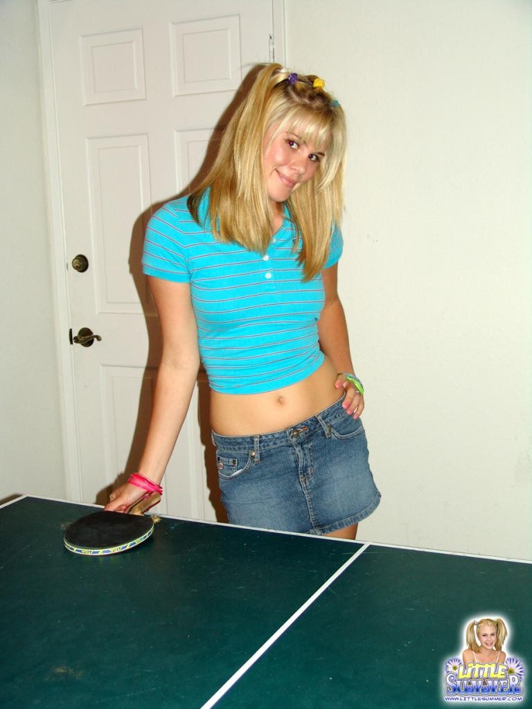 Teen girlfriends are playing a game of sexy pool #79014083