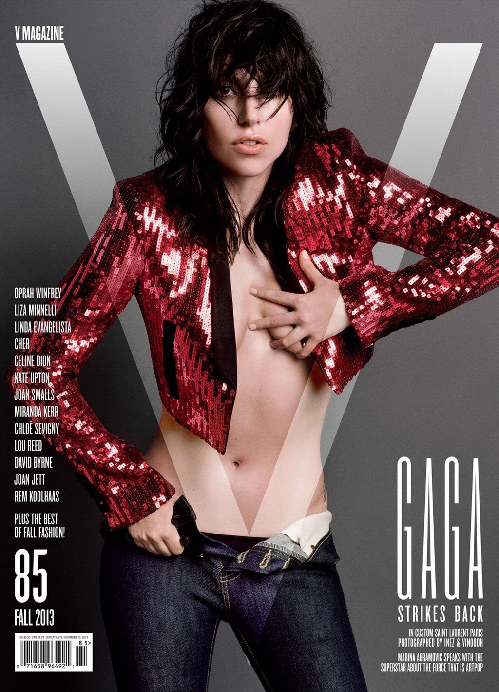 Lady Gaga völlig nackt aber versteckt ihre Muschi im V-Magazin
 #75221349