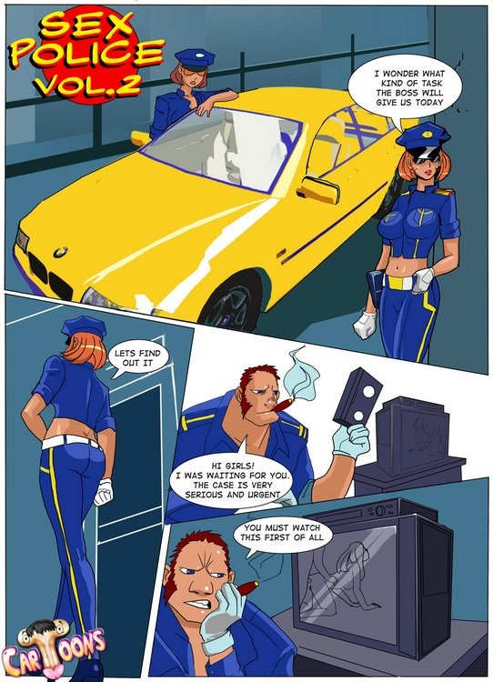 Poliziotti dei cartoni animati soffiano dickgirl
 #69352919
