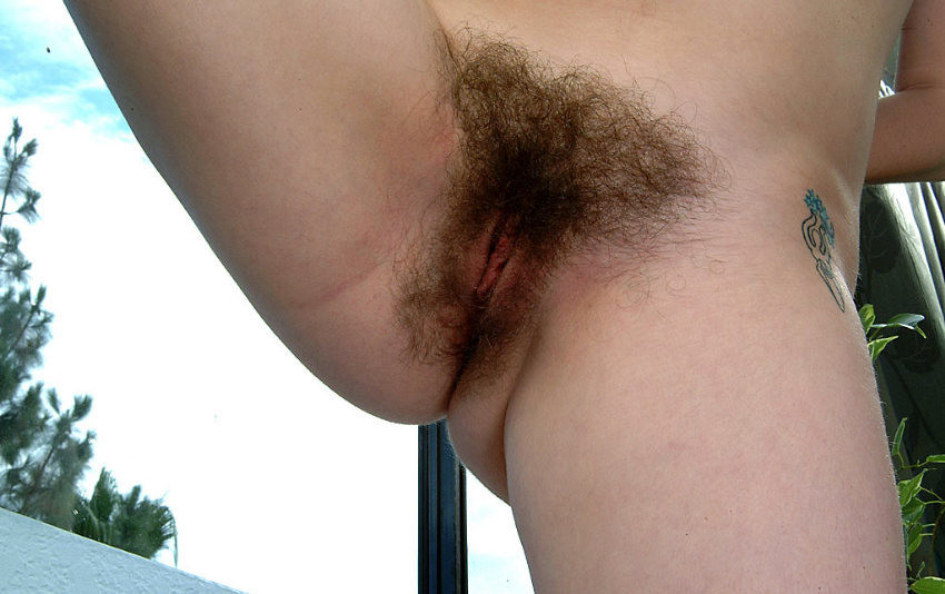 Hairy amateur combing natural pussy #76581090