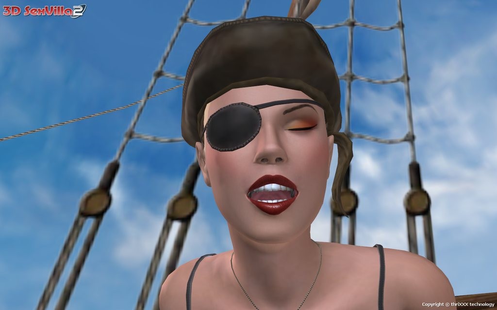 3Dアニメの悪魔が海賊船に大損害を与える
 #69529403
