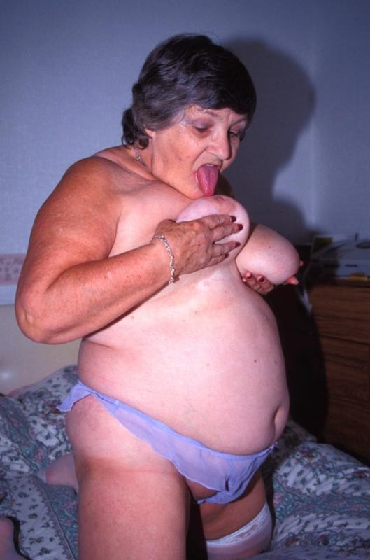 Tit licking horny bbw granny #75580784