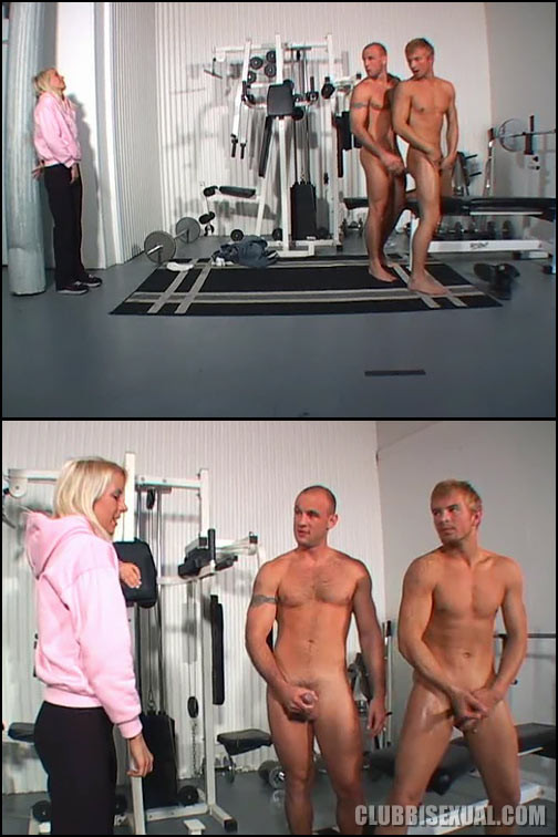 Superb Bi Threesome at the Gym #72882397