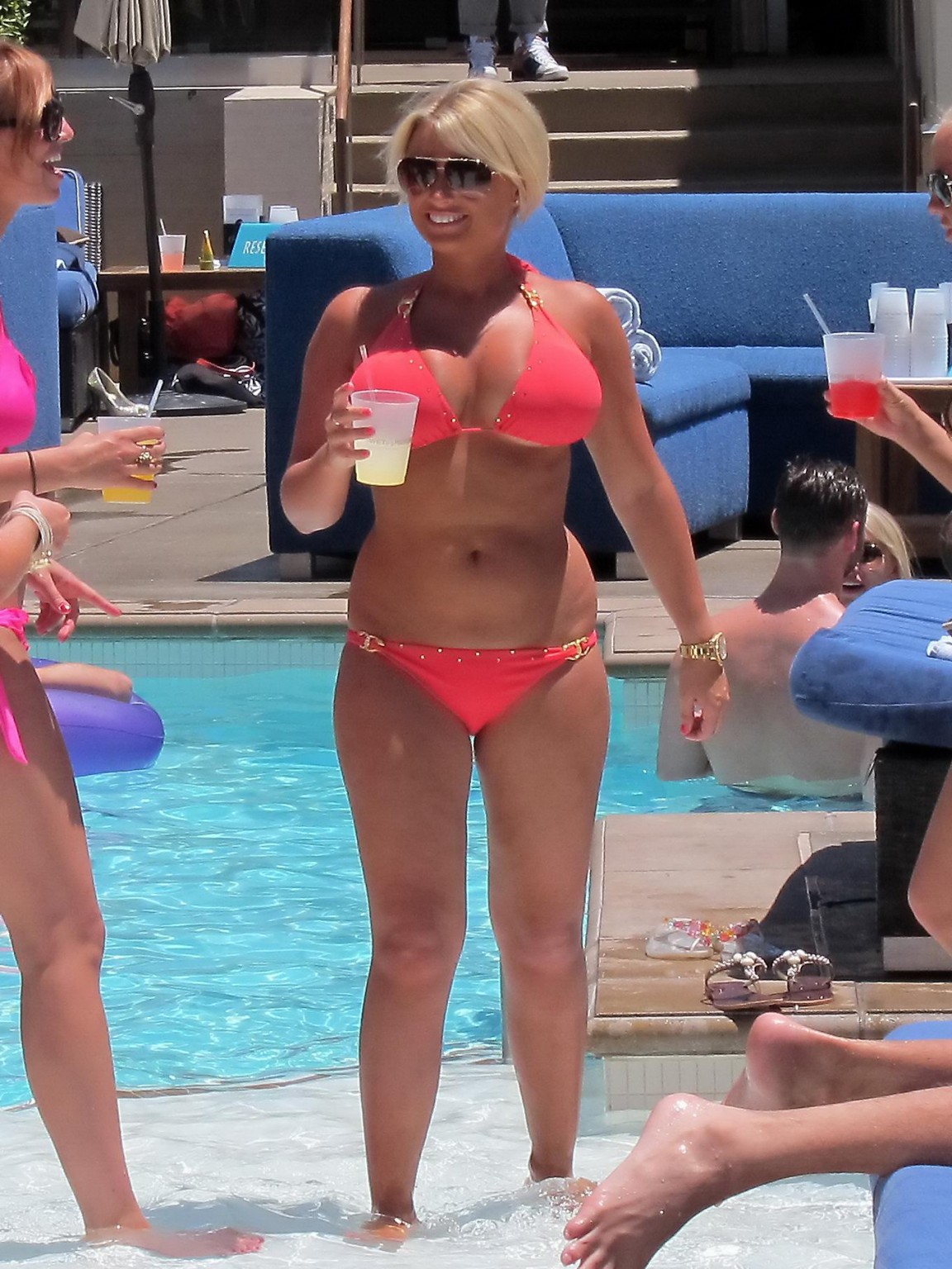 Billie Faiers busty wearing bikini at the pool in Las Vegas #75258758