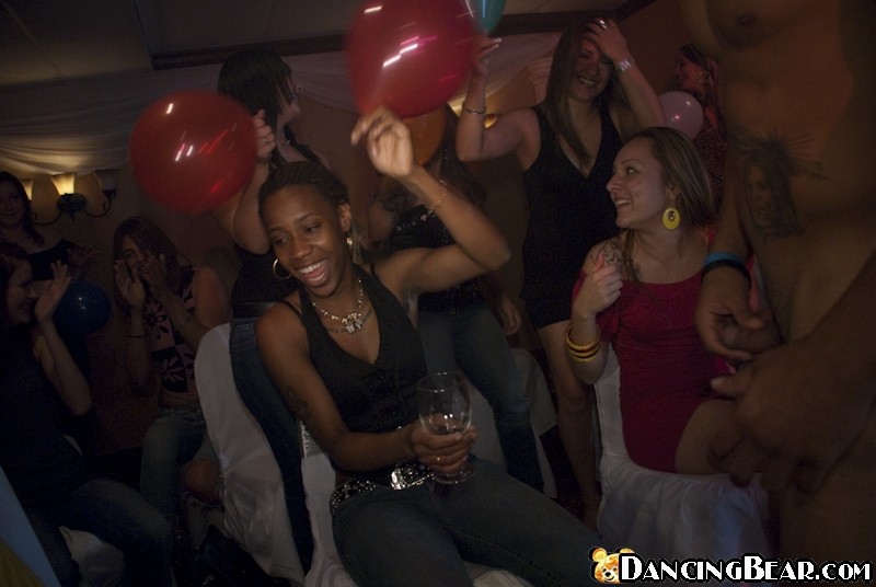 Muscular stripper seduce drunken girls on the hardcore party #71502569