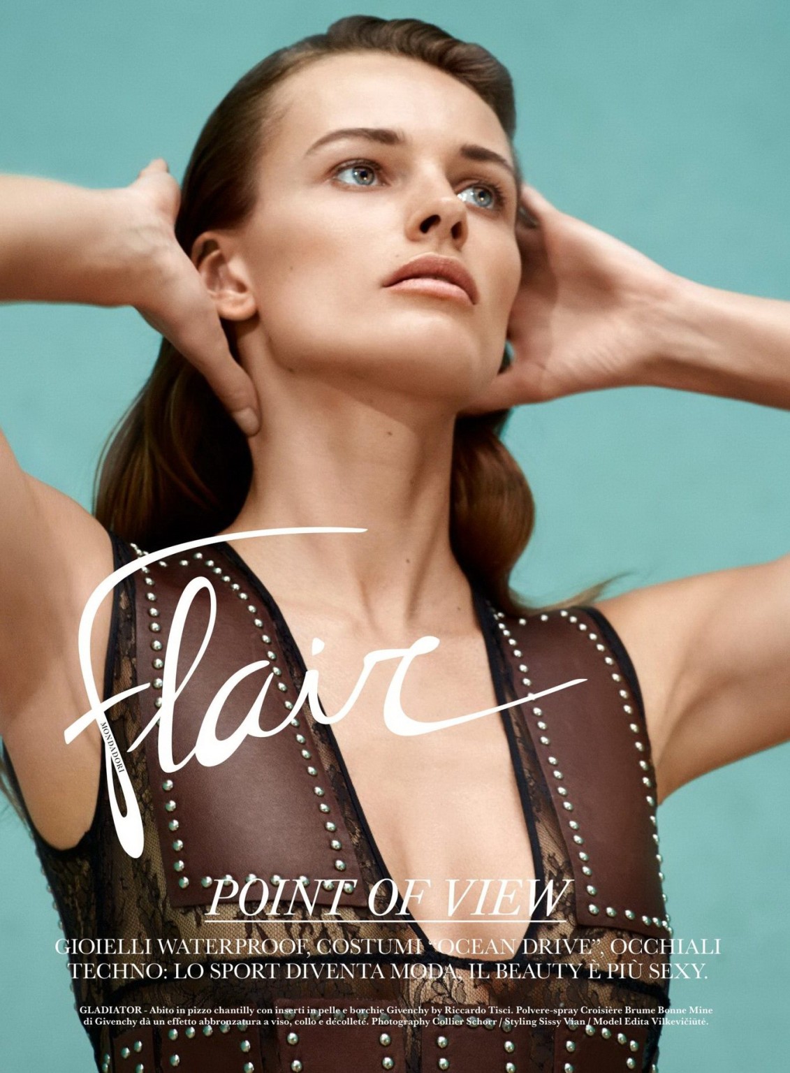 Edita Vilkeviciute showing off her big boobs in Flair Magazine Italy May 2015 is #75164955