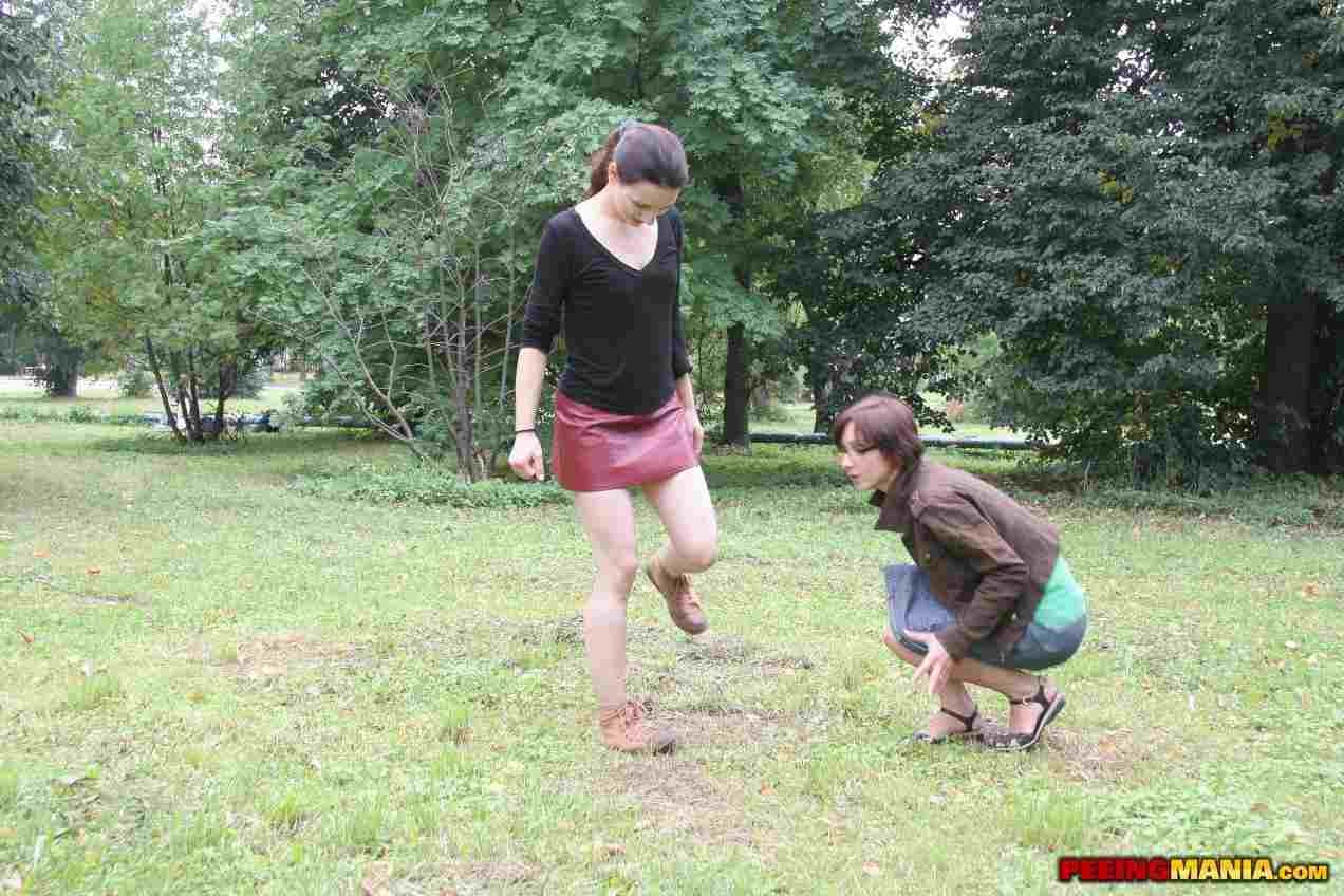 Two sluts peeing outdoors #76531503