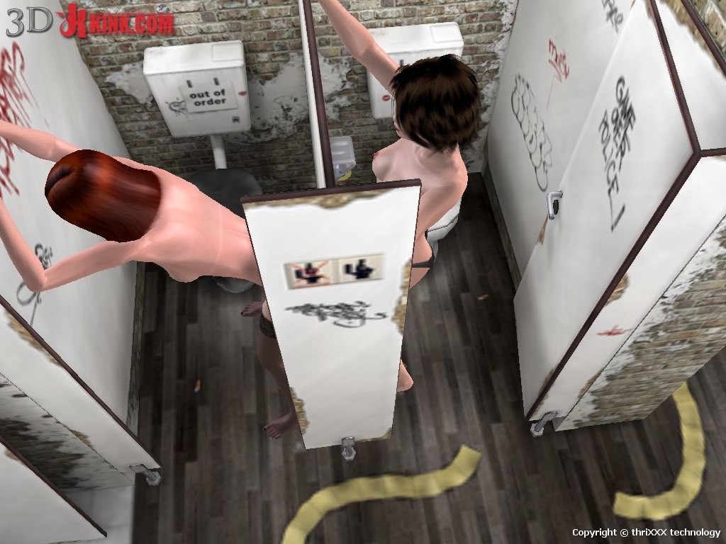 Gefesseltes Mädchen wird gepeitscht - Szene erstellt in 3d interaktivem Spiel
 #69358395