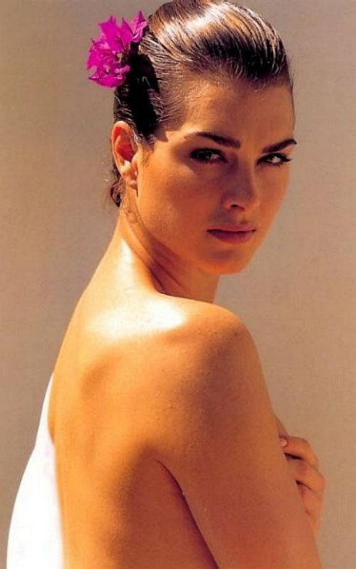 Brooke Shields in topless and see thru shirt paparazzi pics #75437440