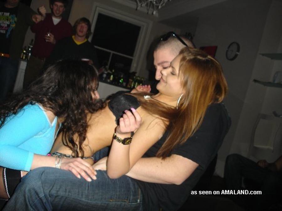Picture set of amateur lesbo strippers at a party #77032814