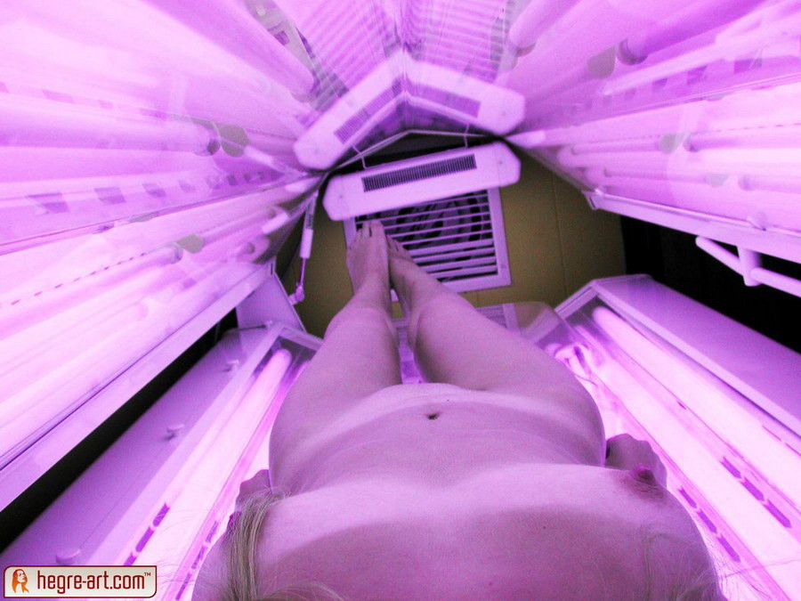 Join teen Katya lying naked in the solarium #78544243