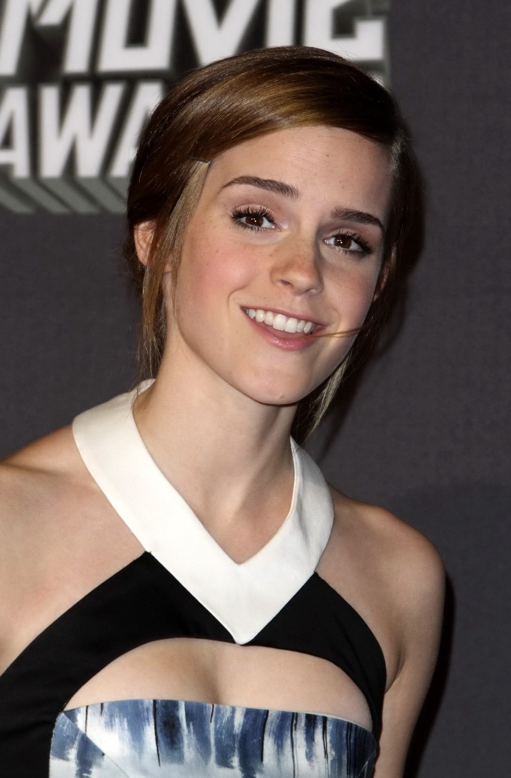 Emma Watson leggy  cleavy at the 2013 MTV Movie Awards in Culver City #75235064