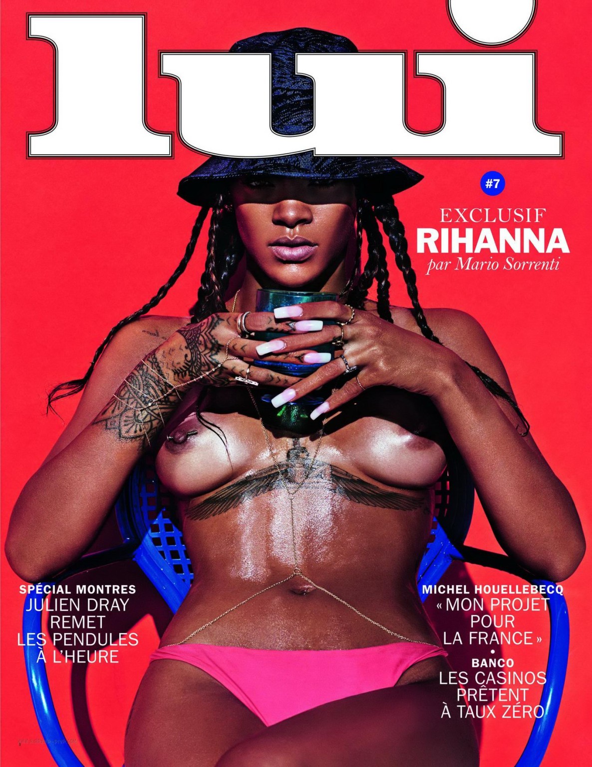 Rihanna zeigt ihre Brüste und ihren nackten Hintern im lui magazine
 #75197720