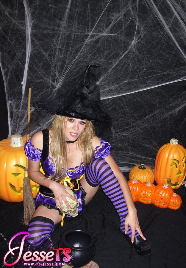 Shemale jesse being naughty for halloween
 #74608024