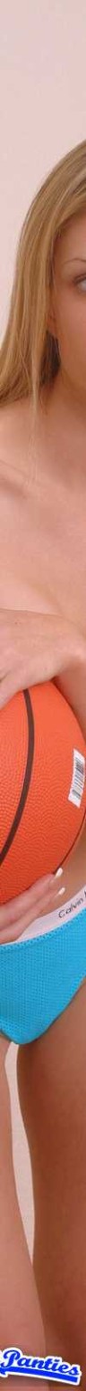 Ashley perizoma di cotone blu e un pallone da basket
 #72635011