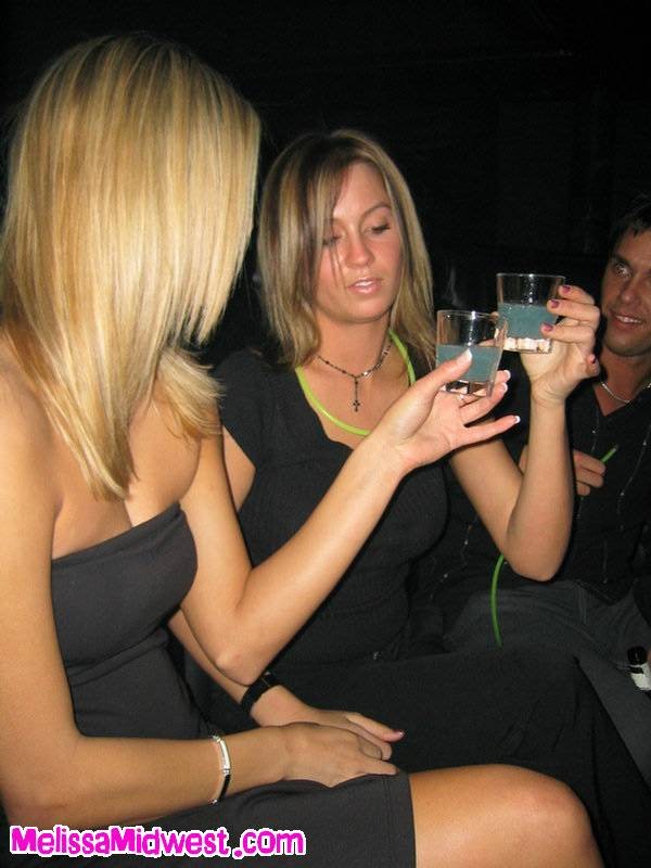 Public drunk bar flashin by teen Melissa #74060317