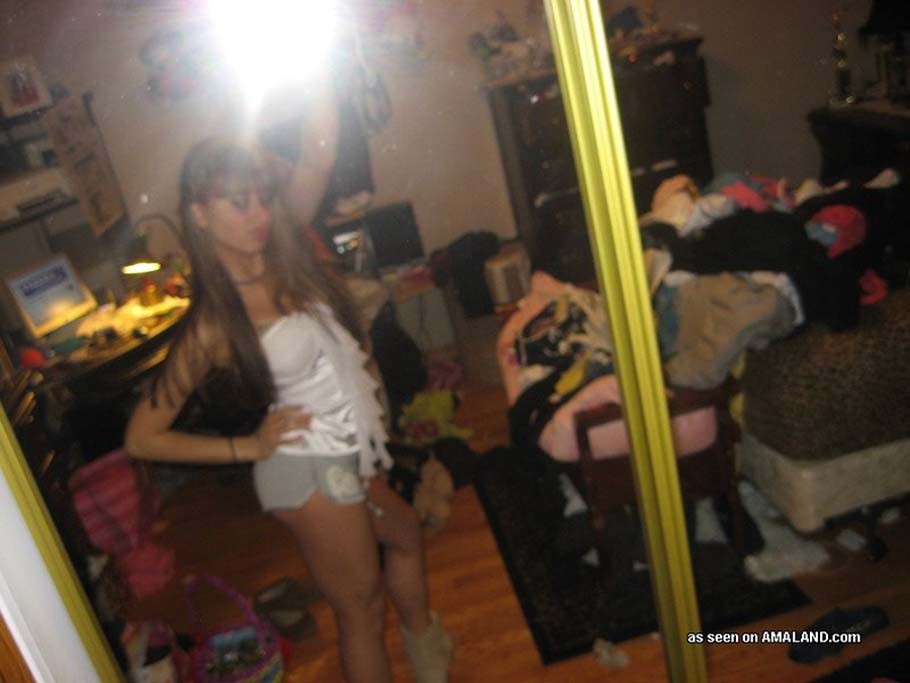 Smiling and showing off at home #72630126