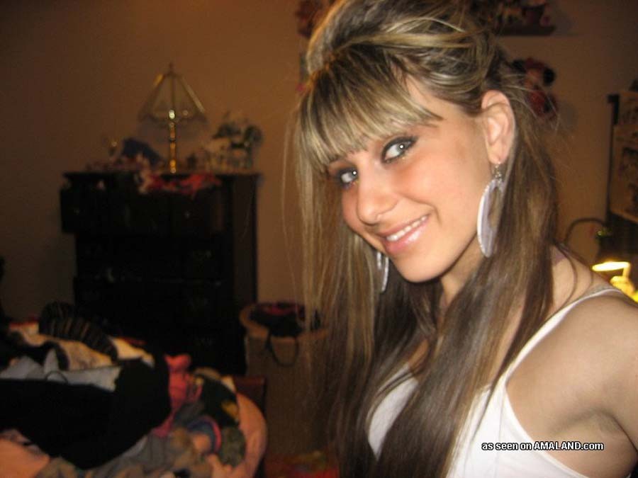 Smiling and showing off at home #72630214
