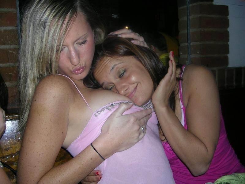 Drunk college teens partying, flashing, and going topless #78910465