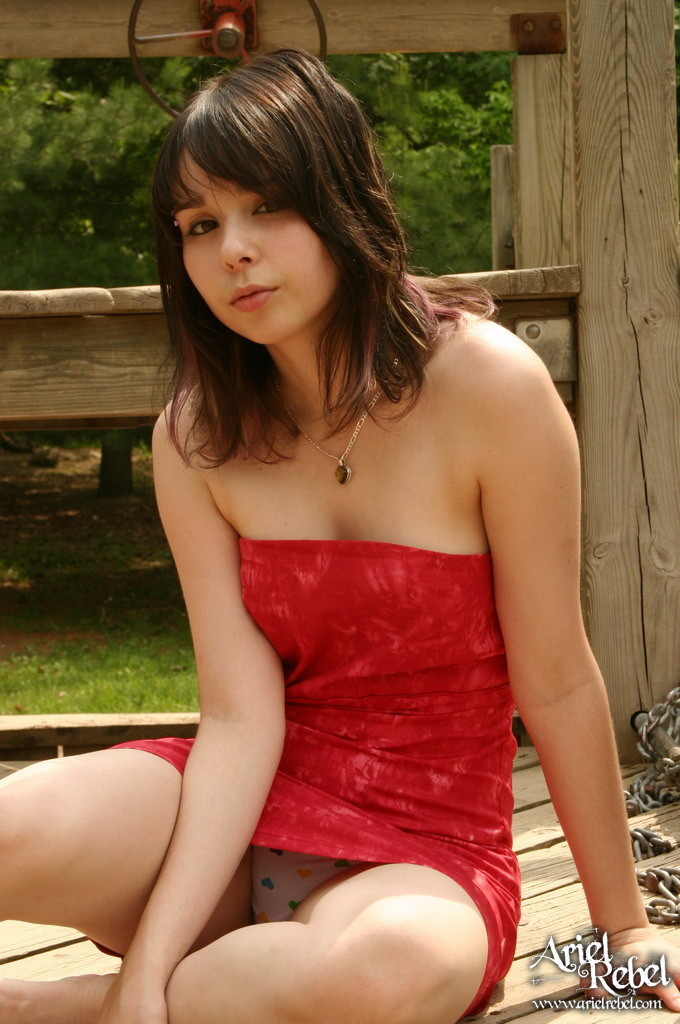 Sexy teen in a dress #67602989