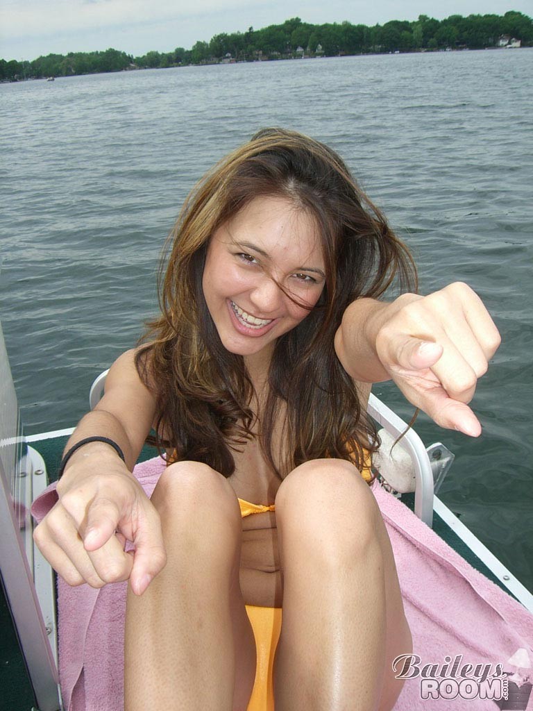 Real amateur teen girl boating #73181892
