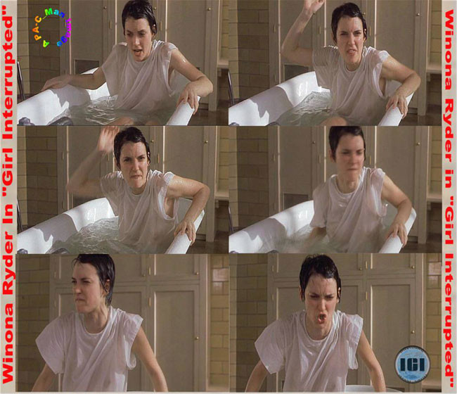 Celebrity actress Winona Ryder showing hot boobs #75427109