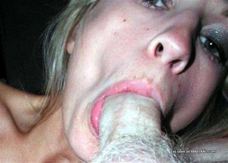 Gallery of an amateur blonde babe giving a hardcore blowjob #74222807