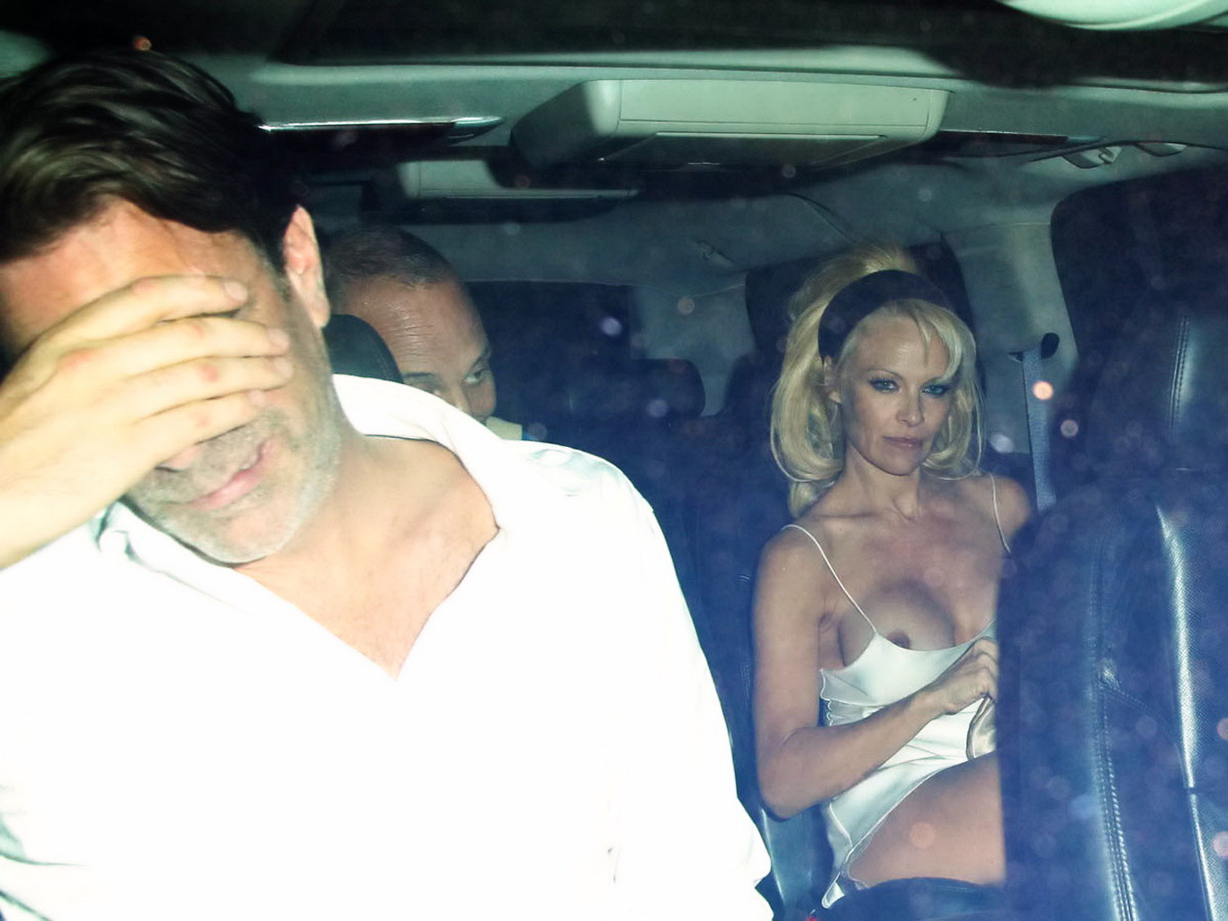 Pamela Anderson Boob Slip In The Car While Leaving Chateau Marmont In West Holly