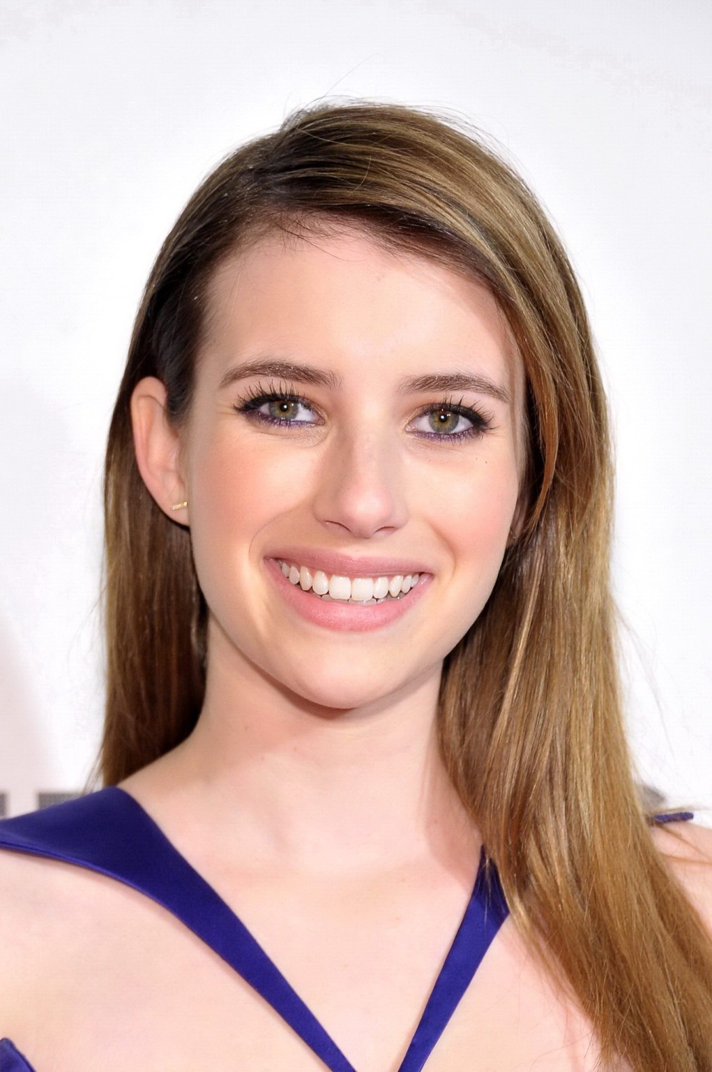 Emma Roberts looks very sexy wearing a purple dress for the 'Adult World' premie #75234707