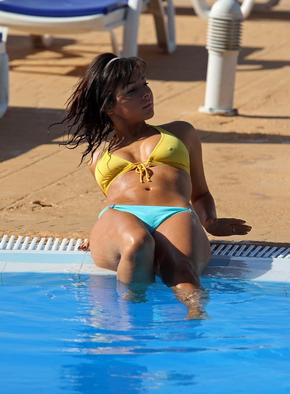 Roxanne Pallett looking very sexy in bikini and exposing her tits and pussy #75304103