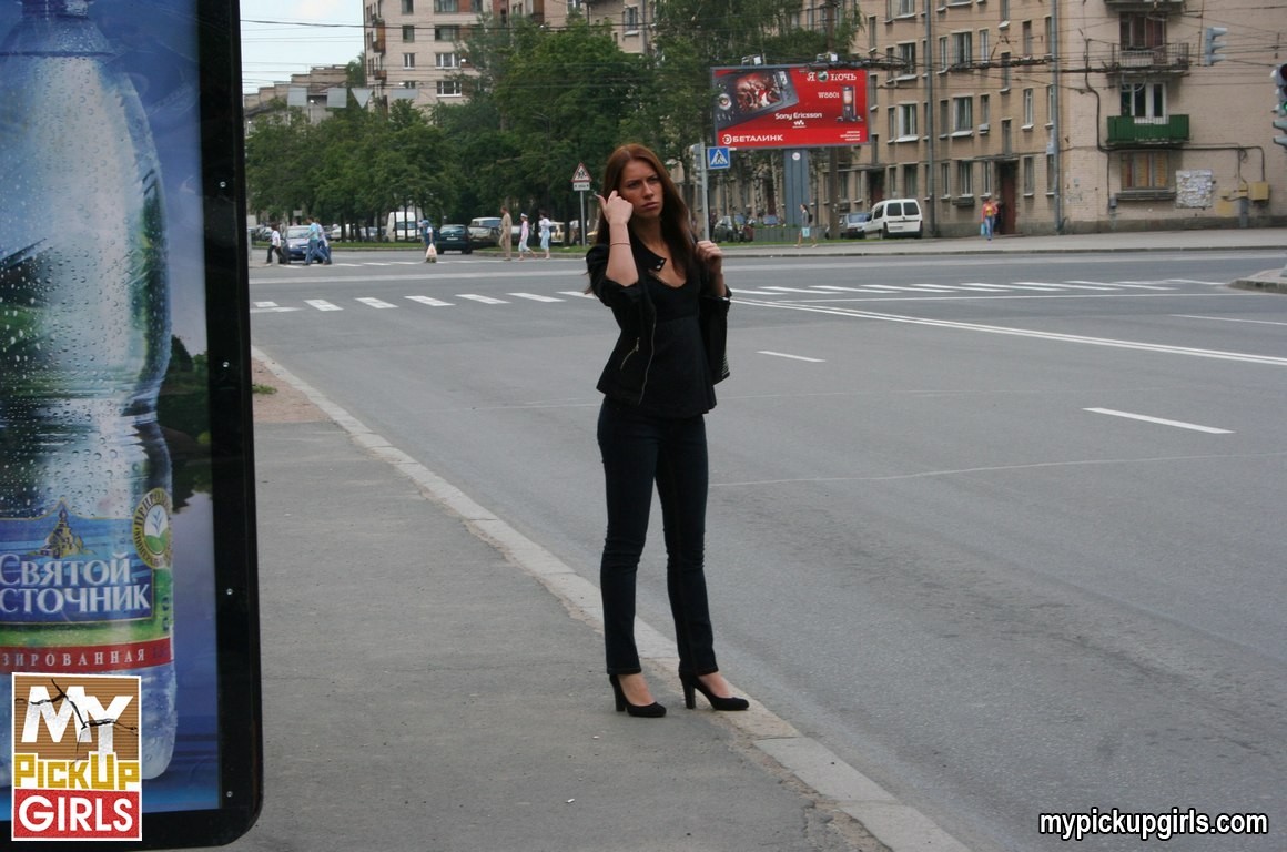 Babe picked up on a bus stop and fucked on a bike #75879299