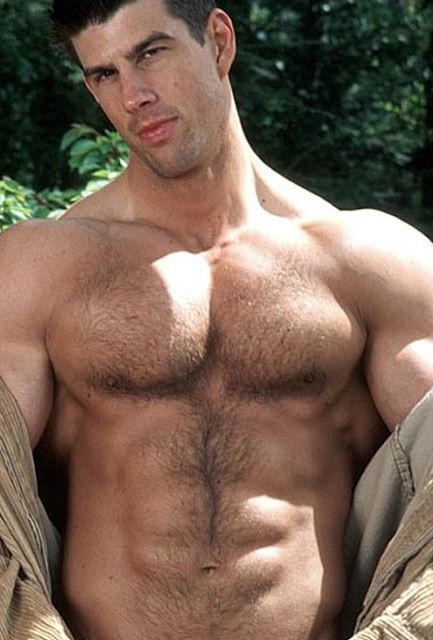 A hairy muscle hunk enjoyd outdoor stripping and showing off #76975532