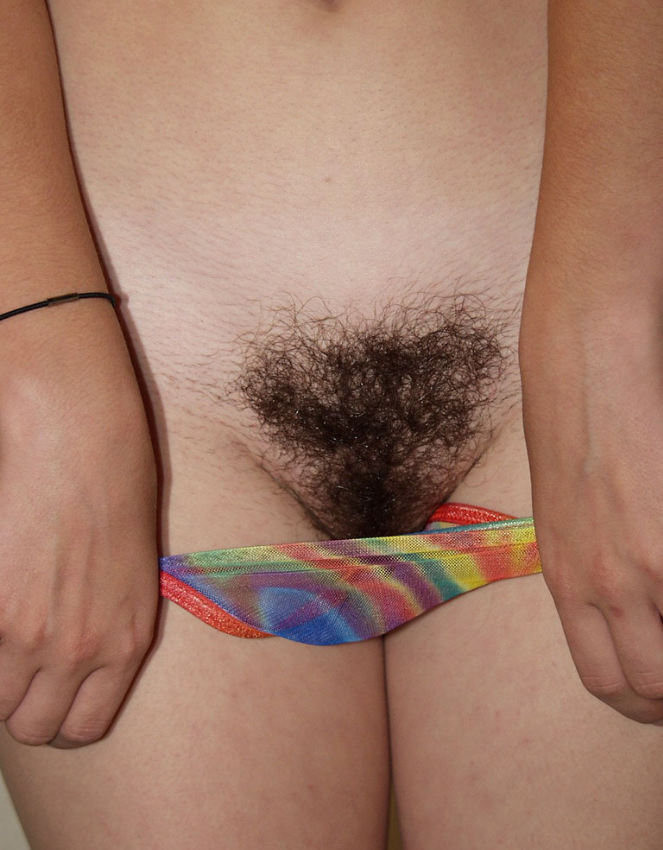 Beautiful amateur shows hairy pussy #76592165