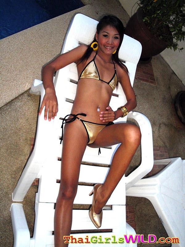 Langhaarige Cutie zeigt ihren schlanken thailändischen Creampie-Körper
 #67903034
